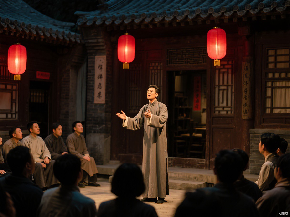 沉浸式导览讲解《守常先生》在北京李大钊故居演出
